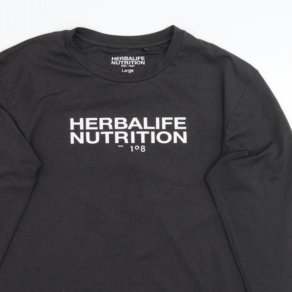 Herbalife Mens Grey    T-Shirt Size L