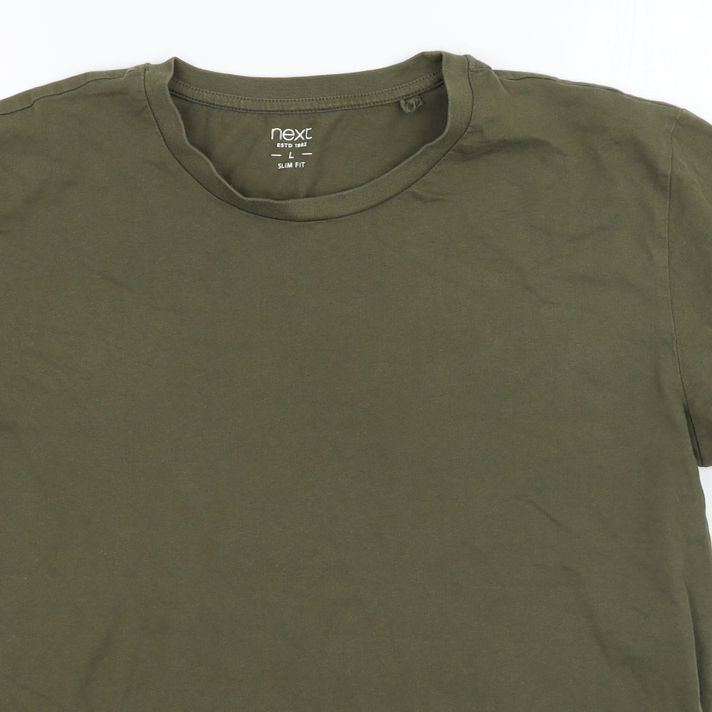 NEXT Mens Green    T-Shirt Size L