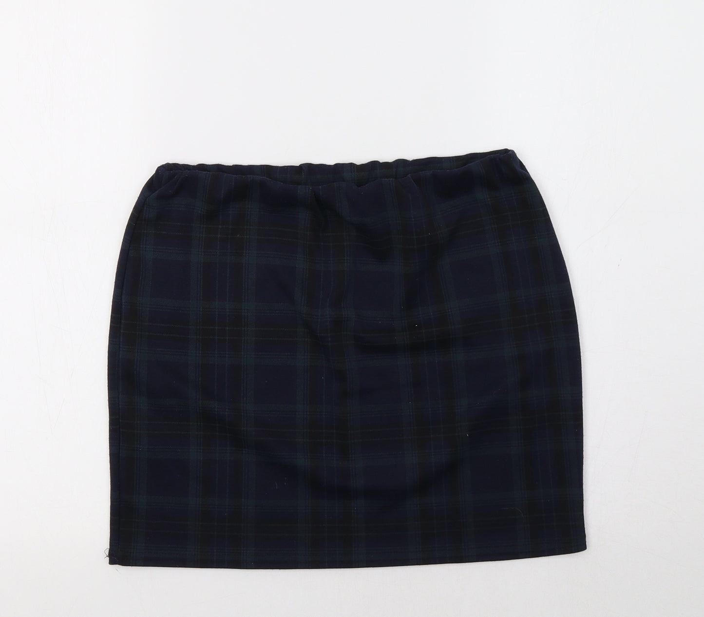 New Look Womens Blue Check  Maxi Skirt Size 14