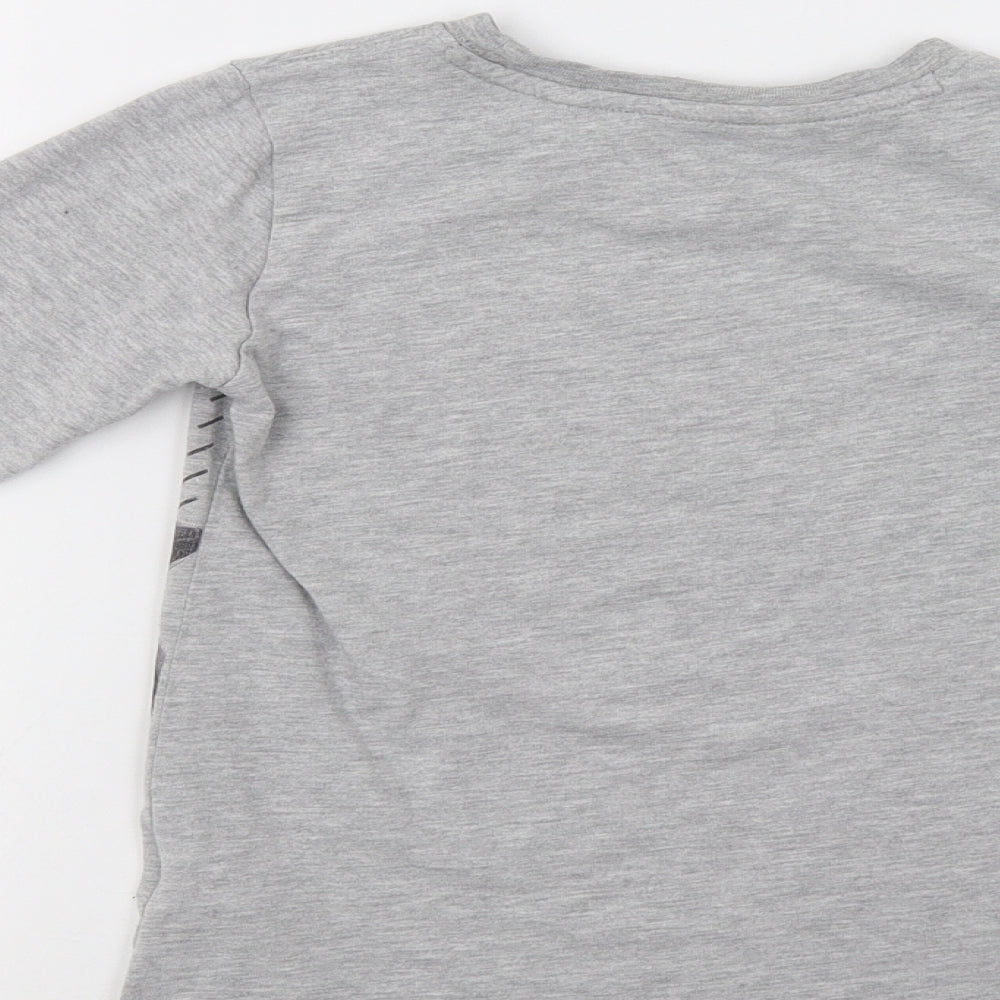 Blue Zoo Boys Grey   Basic T-Shirt Size 5-6 Years  - Motorbike