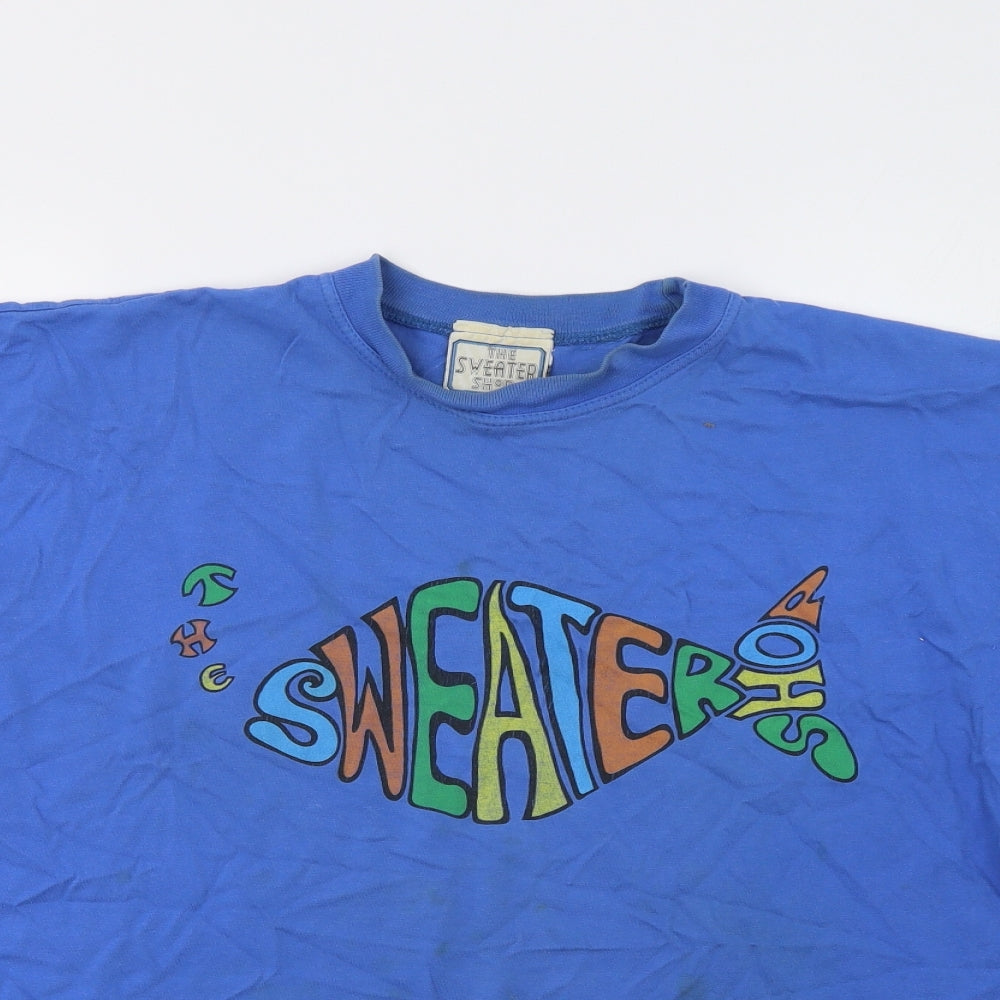 The Sweater Shop Mens Blue    T-Shirt Size L
