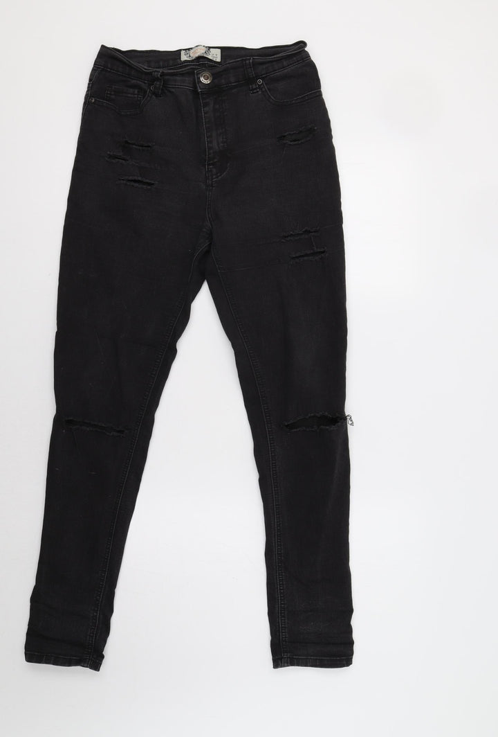 Bohoo Womens Beige Skinny Jeans Size 12 L30 in