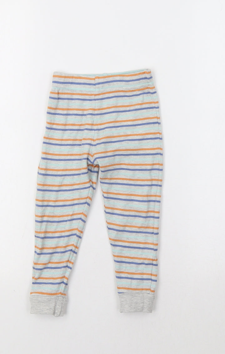 Very Baby Grey Striped   Pyjama Pants Size 12-18 Months