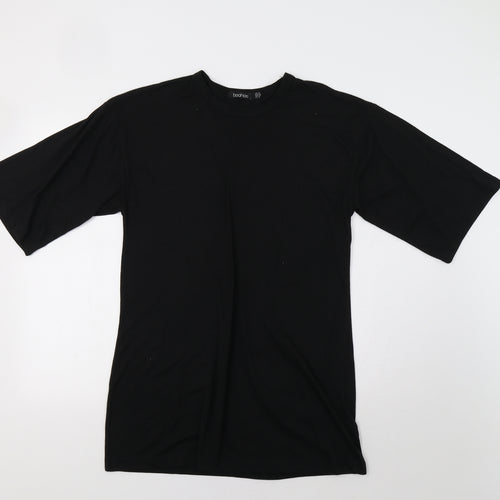 Boohoo Womens Black   T-Shirt Dress  Size 8