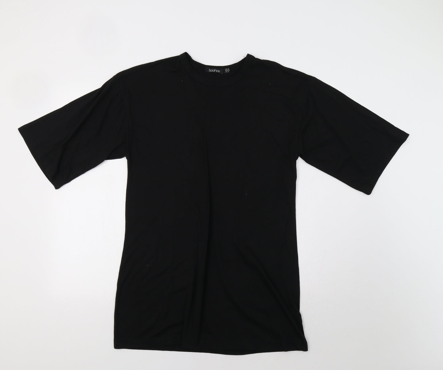 Boohoo Womens Black   T-Shirt Dress  Size 8
