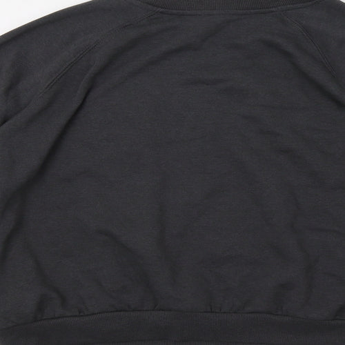 H&M Womens Grey   Pullover Sweatshirt Size L