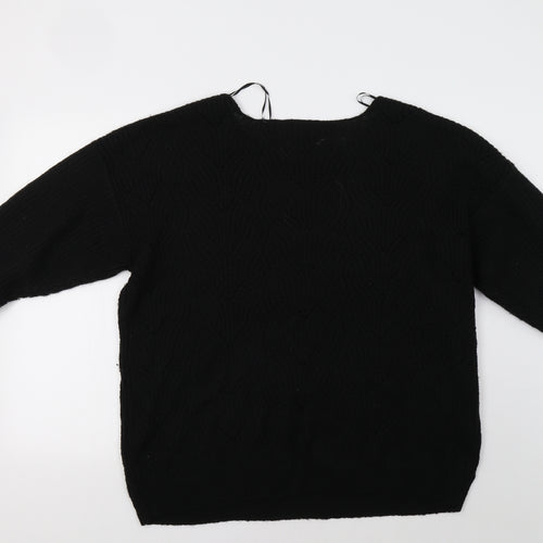 Kapalua Womens Black   Pullover Jumper Size L