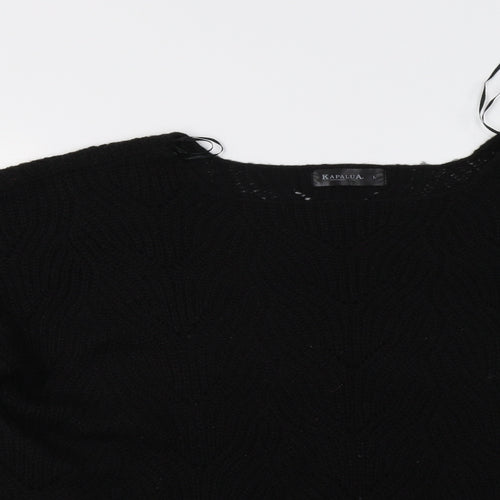 Kapalua Womens Black   Pullover Jumper Size L