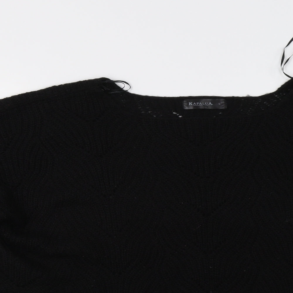 Kapalua Womens Black   Pullover Jumper Size L