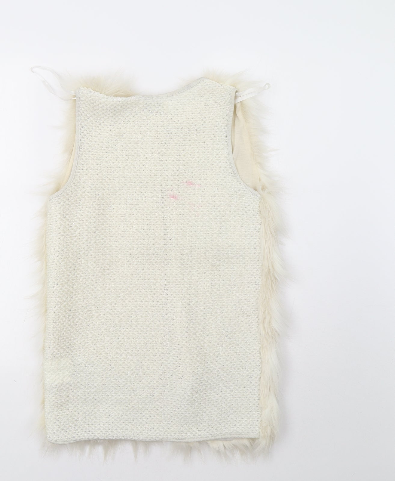 Amisu Womens Ivory   Overcoat Waistcoat Size 6