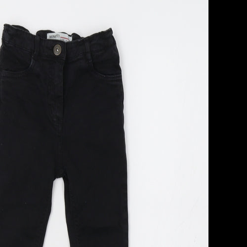 Minoti Girls Black   Skinny Jeans Size 5-6 Years
