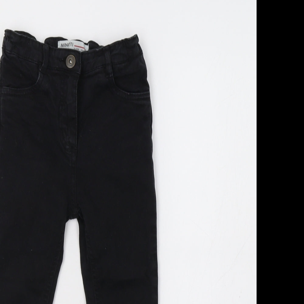 Minoti Girls Black   Skinny Jeans Size 5-6 Years