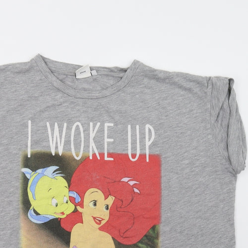 Primark Womens Grey   Basic T-Shirt Size 20  - Little Mermaid