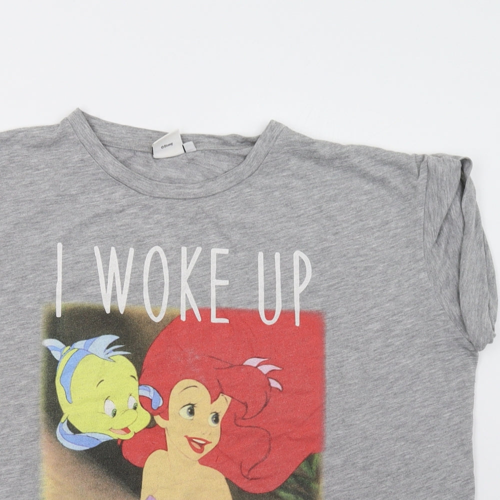 Primark Womens Grey   Basic T-Shirt Size 20  - Little Mermaid