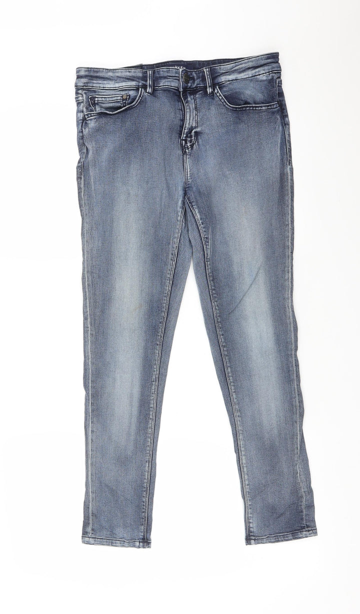 WAVEN Womens Blue   Skinny Jeans Size 12 L26 in