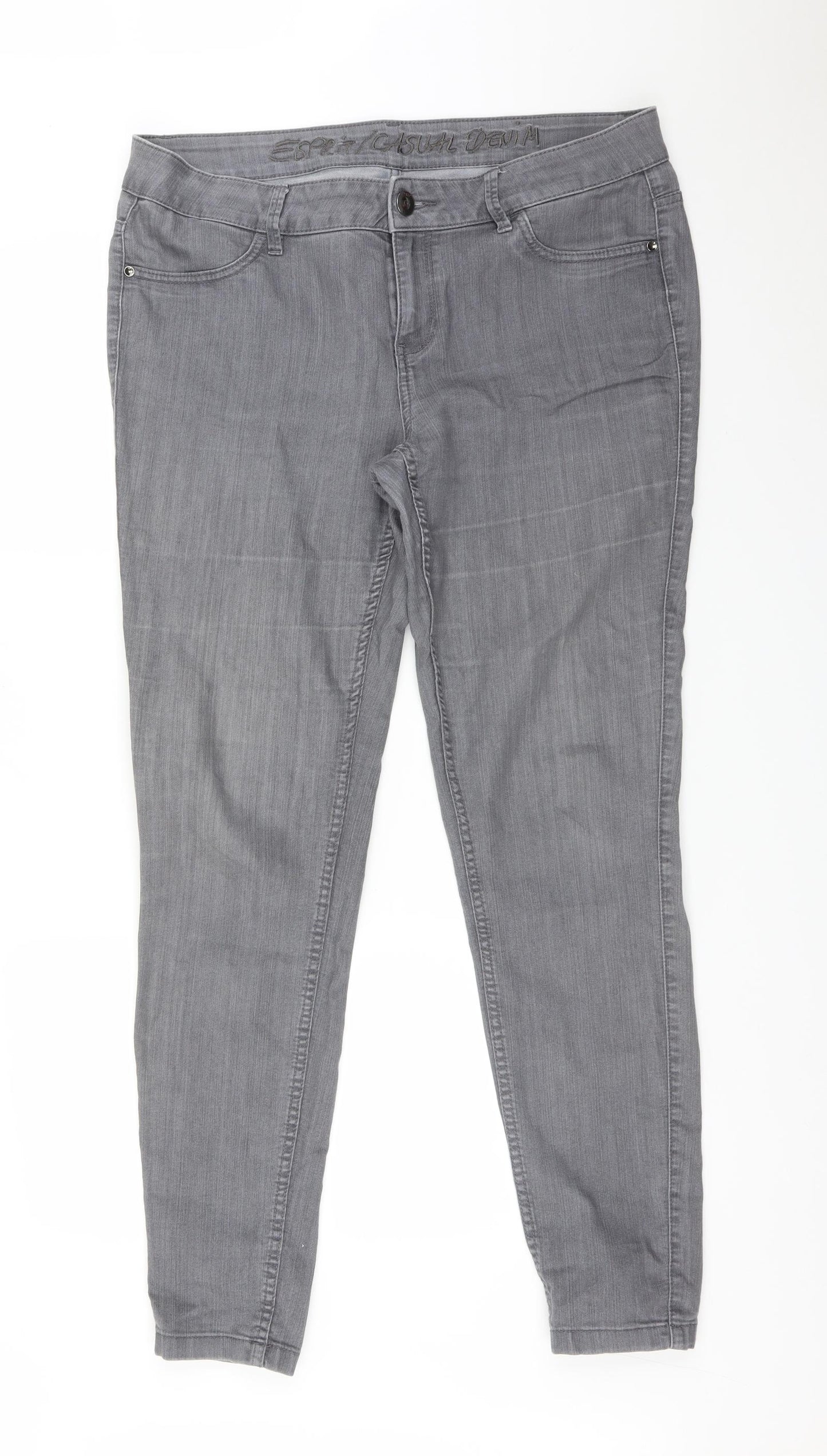Esprit Womens Grey   Skinny Jeans Size 2XL L32 in