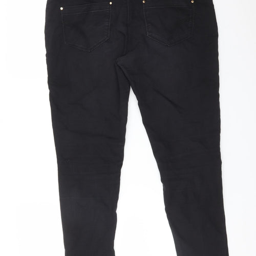 DENIM CO Womens Black   Skinny Jeans Size 14 L28 in