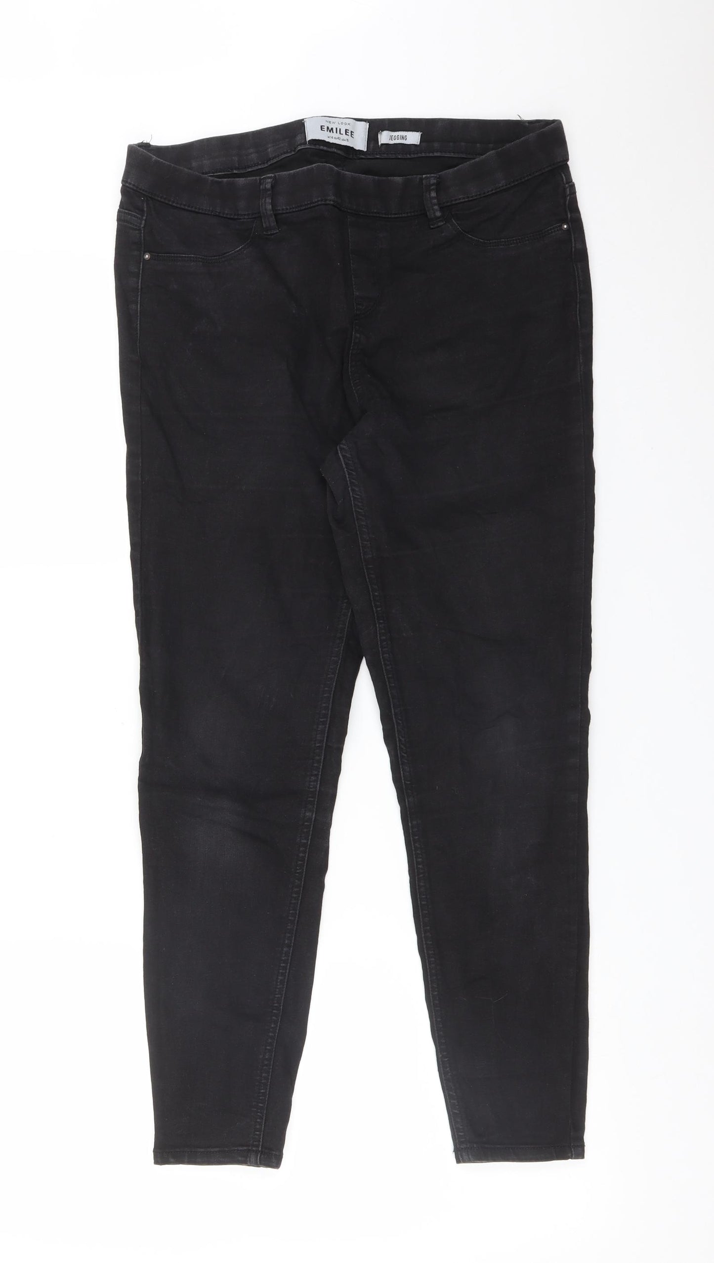 New Look Womens Black   Jegging Jeans Size 14 L26 in