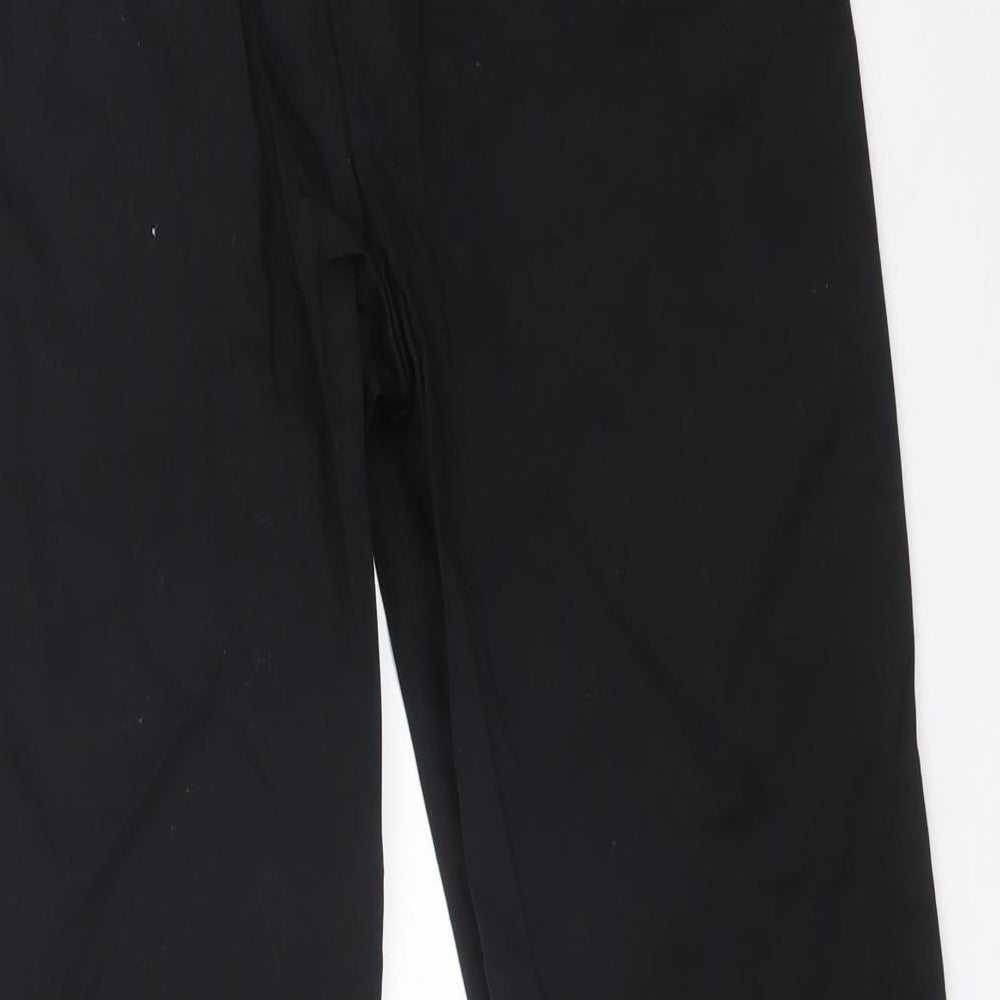 M&S Womens Black   Trousers  Size 12 L25 in