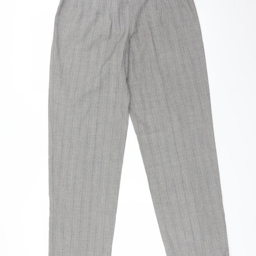 M&S Womens Multicoloured Check  Dress Pants Trousers Size 10 L30 in
