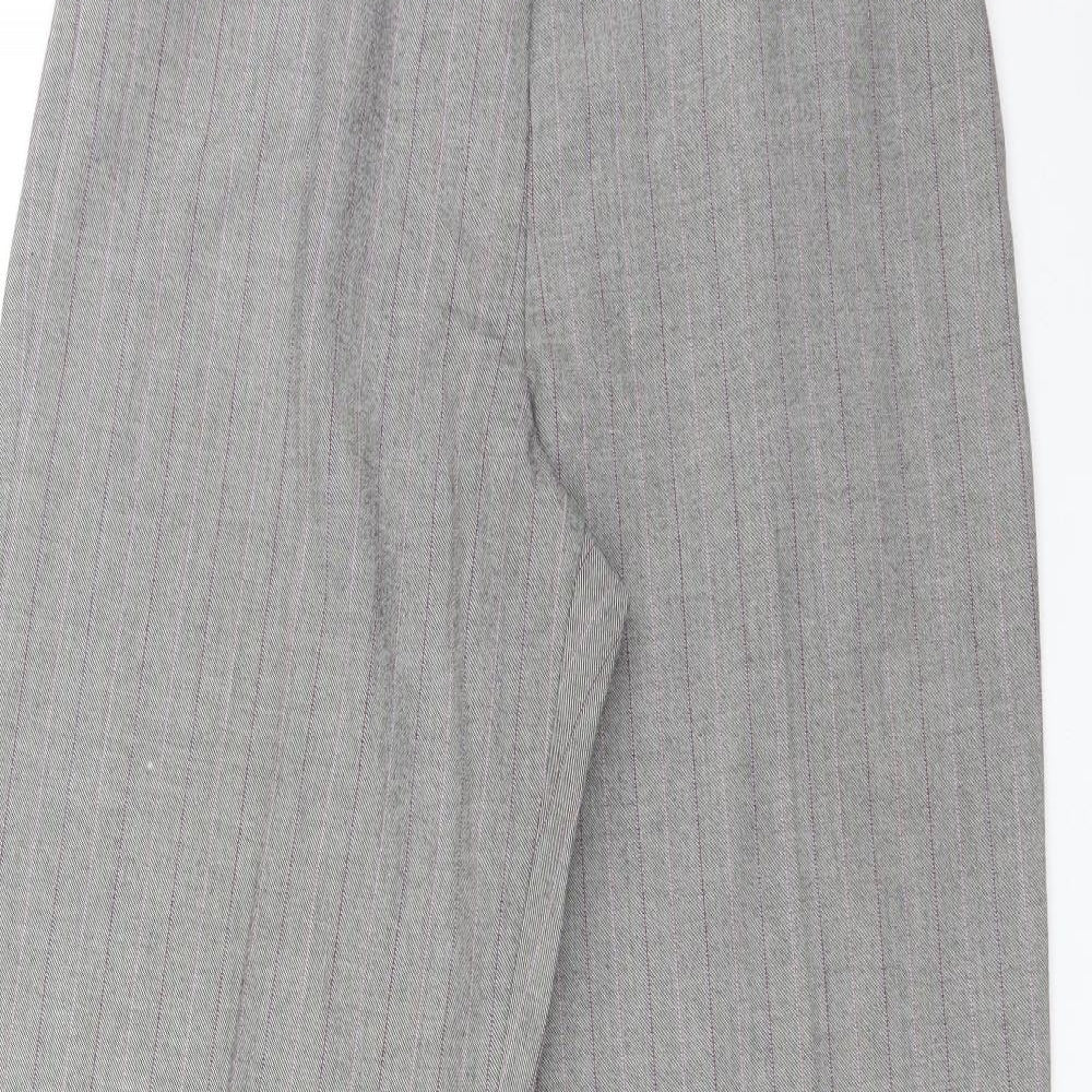 M&S Womens Multicoloured Check  Dress Pants Trousers Size 10 L30 in