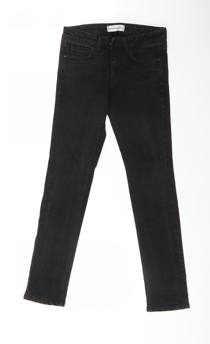 Topshop Womens Black Skinny Jeans Size 28 L32 in