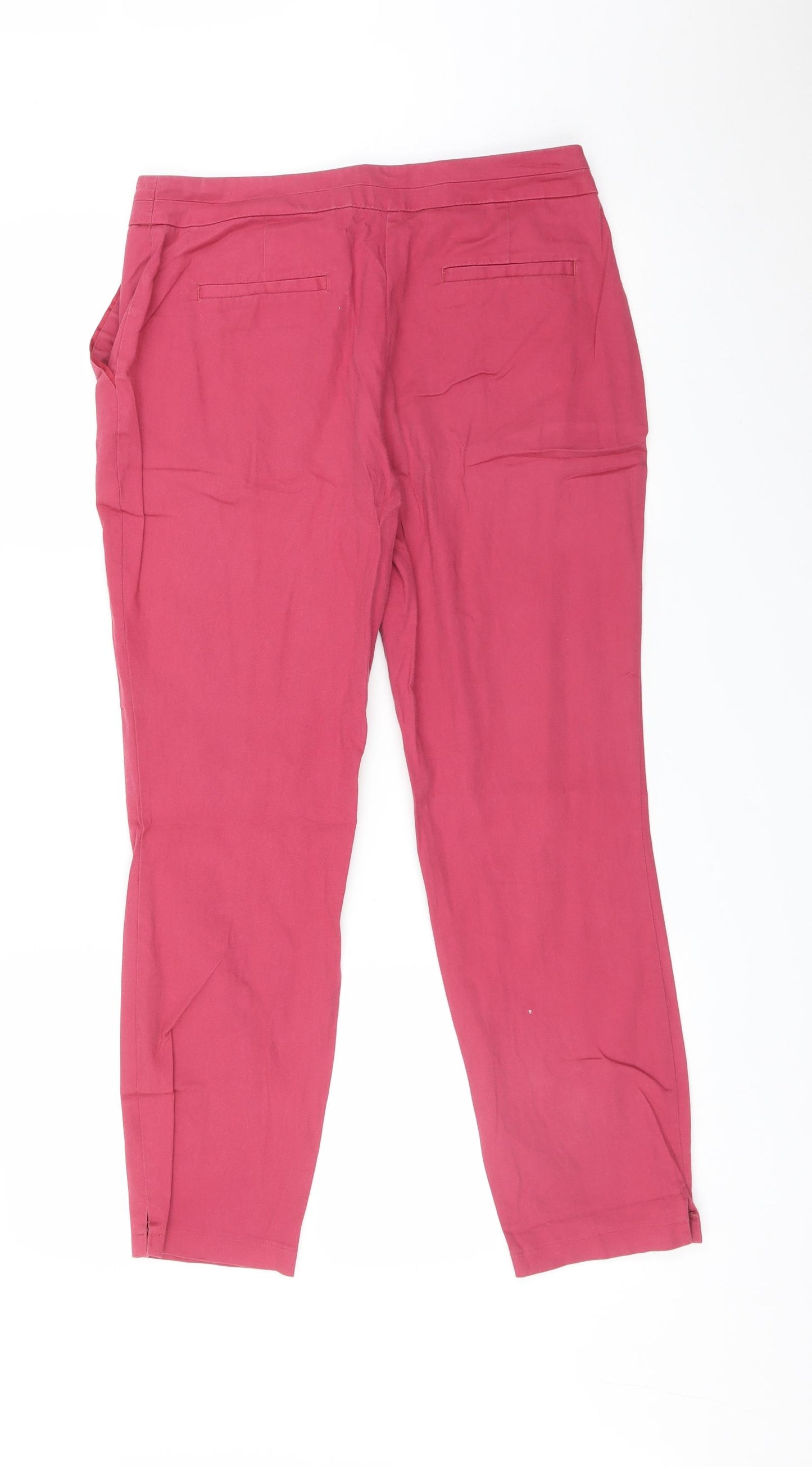 Atmosphere Womens Pink   Chino Trousers Size 10 L25 in