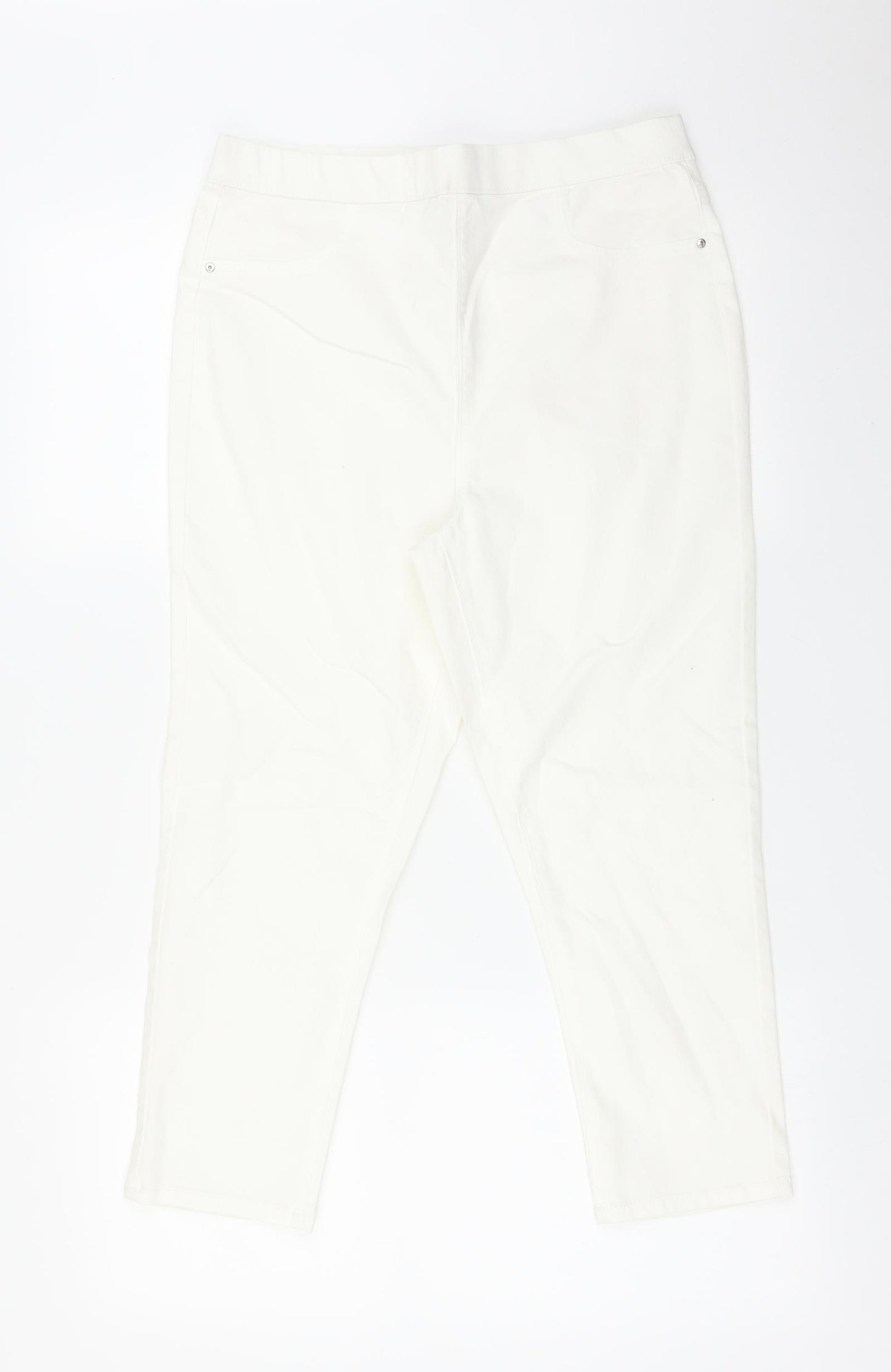 Papaya Womens White   Jegging Jeans Size 12 L21 in