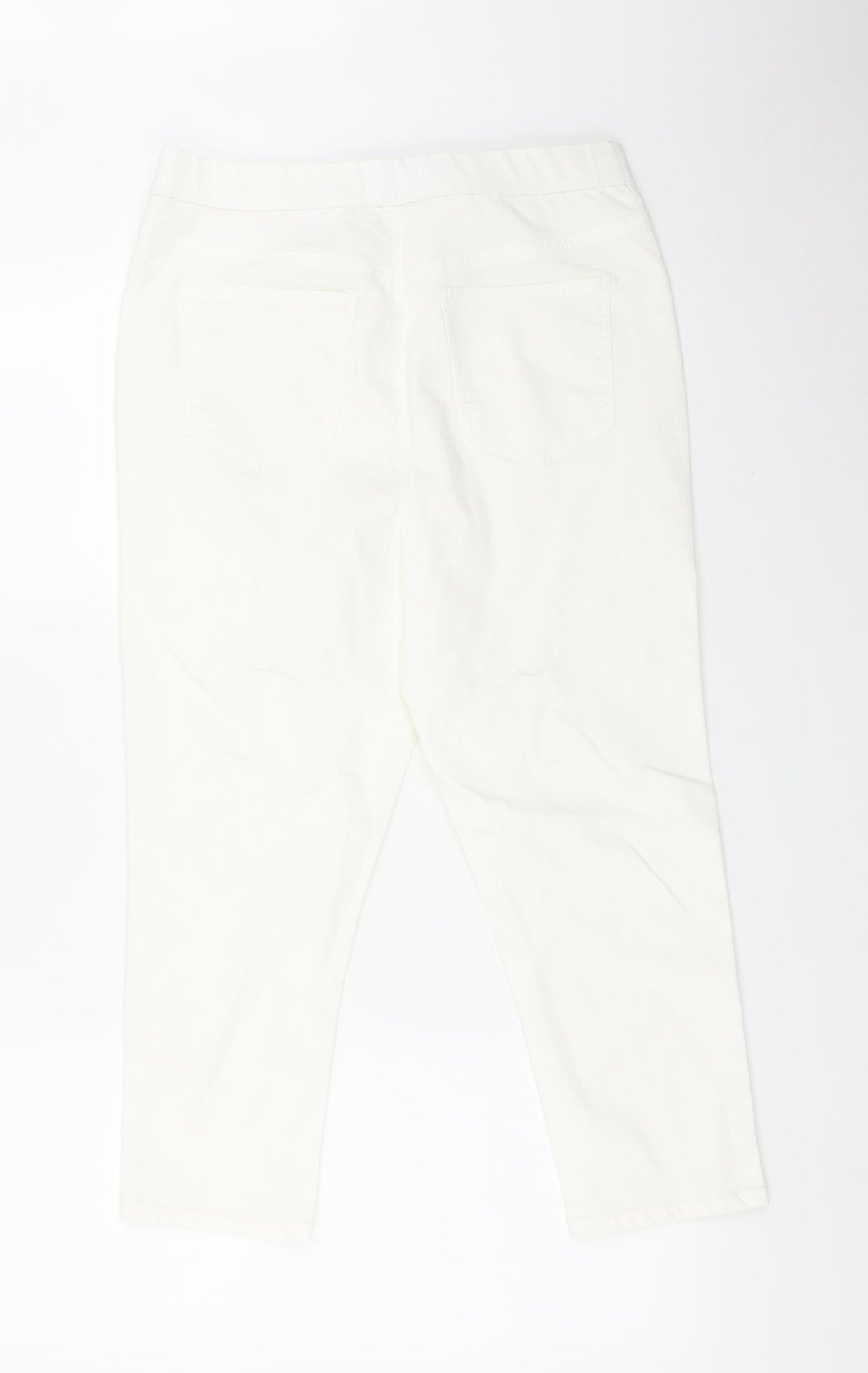 Papaya Womens White   Jegging Jeans Size 12 L21 in