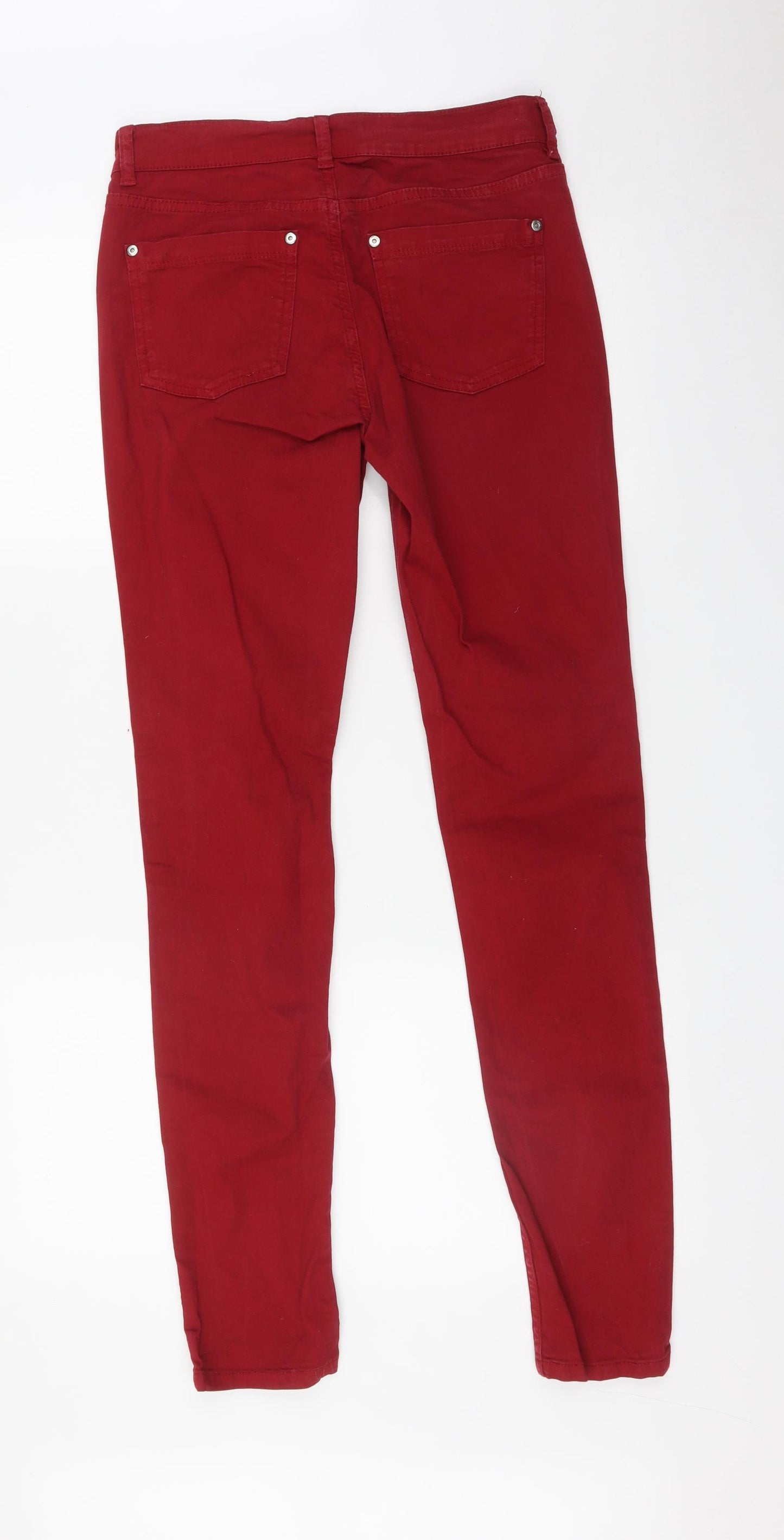 Oasis Womens Red   Skinny Jeans Size 8 L31 in