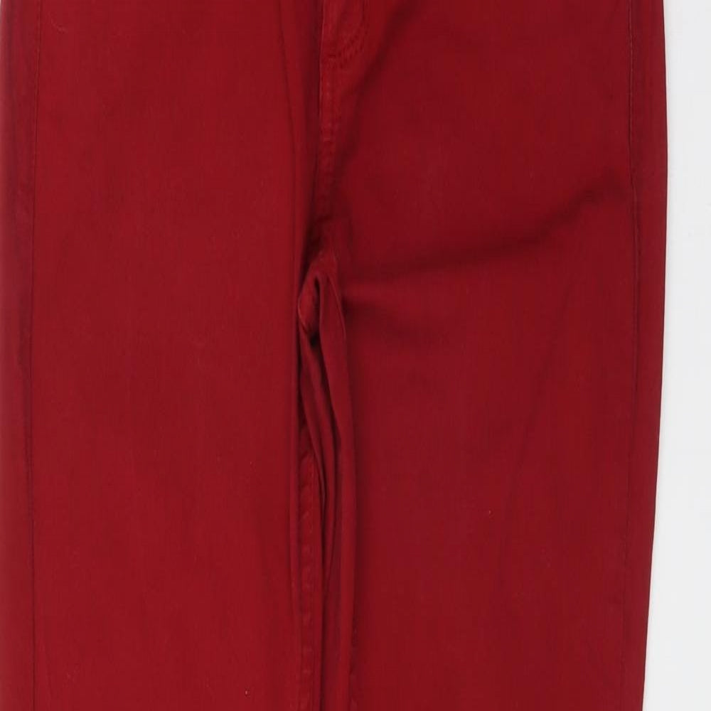 Oasis Womens Red   Skinny Jeans Size 8 L31 in