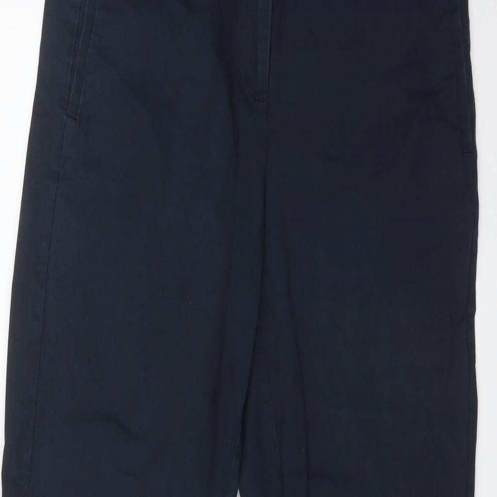 M&S Womens Blue   Trousers  Size 8 L25 in