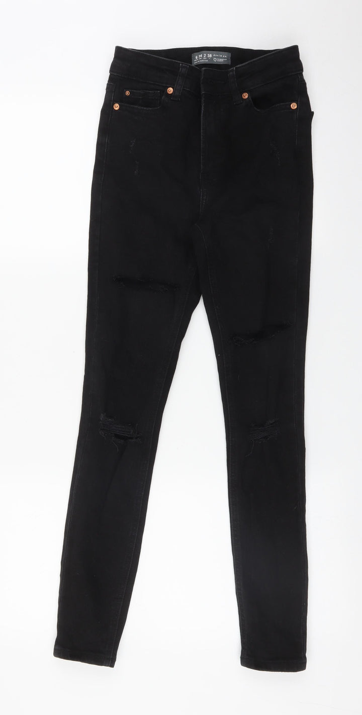 DENIM CO Womens Black Skinny Jeans Size 6 L28 in