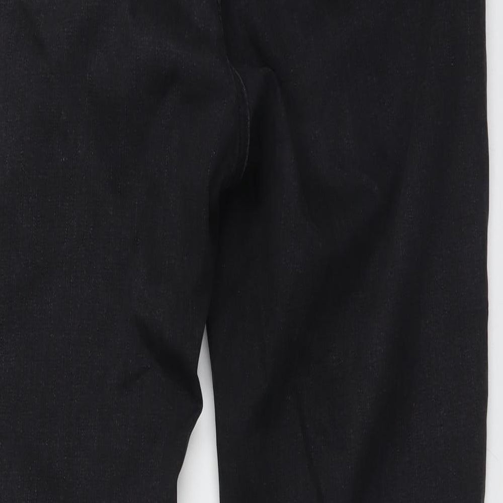 M&S Womens Black   Wide-Leg Jeans Size 14 L29 in