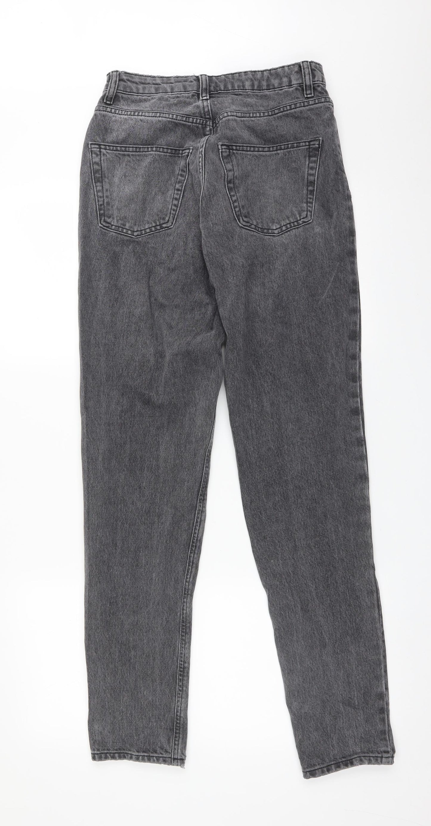 Topshop Womens Grey   Mom Jeans Size 26 L36 in