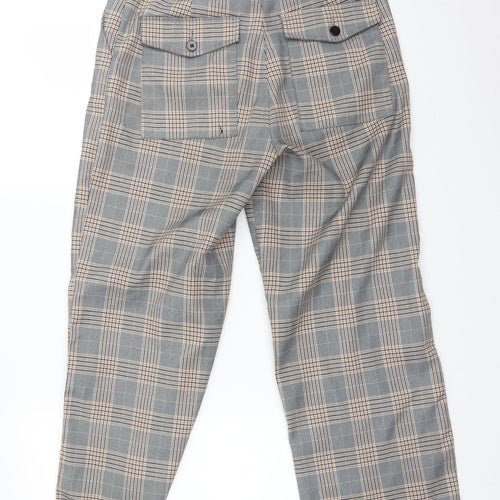 ASOS Womens Multicoloured Check  Trousers  Size 8 L26 in