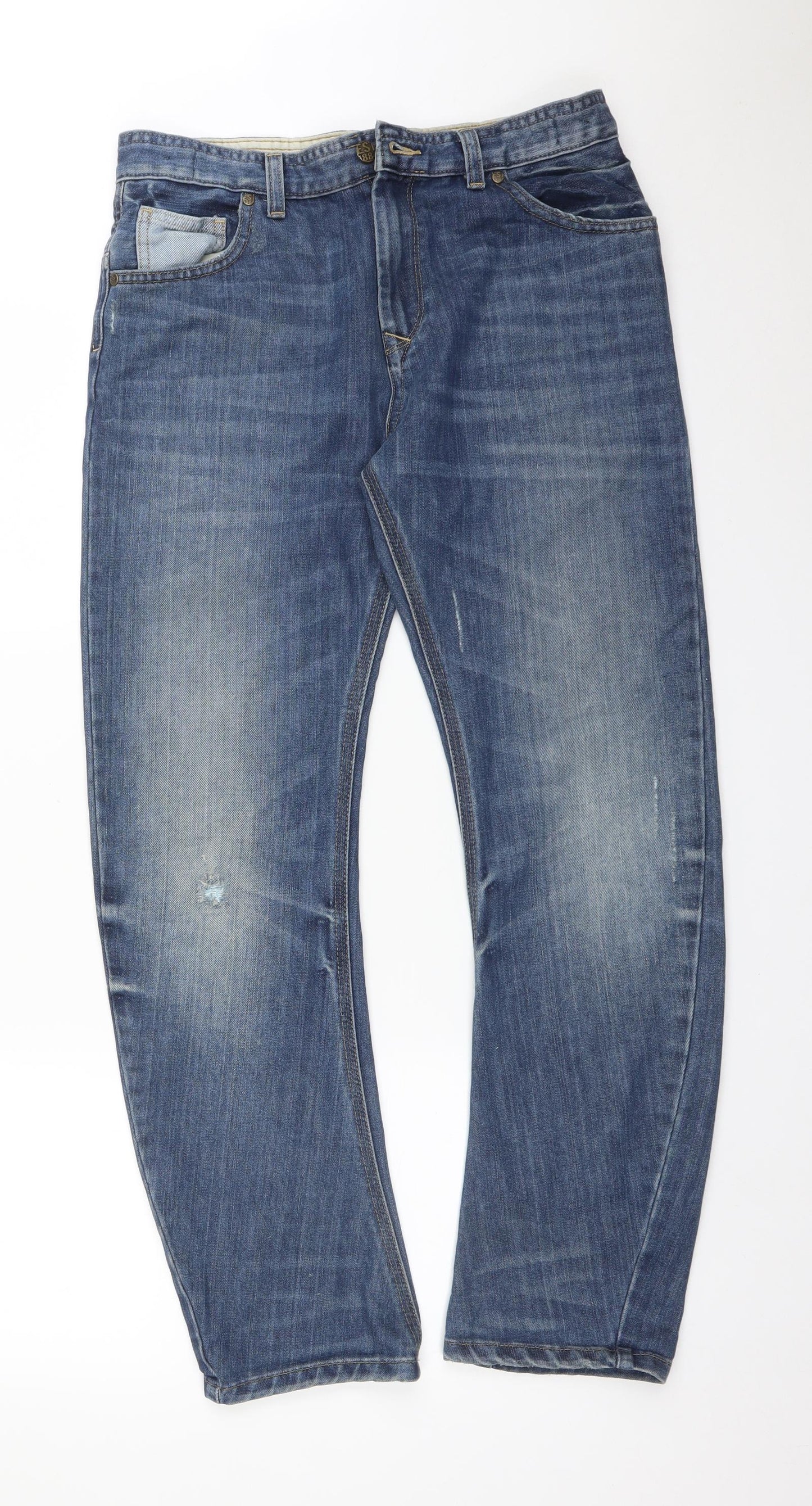 WORKWEAR CO Boys Blue   Straight Jeans Size 13-14 Years