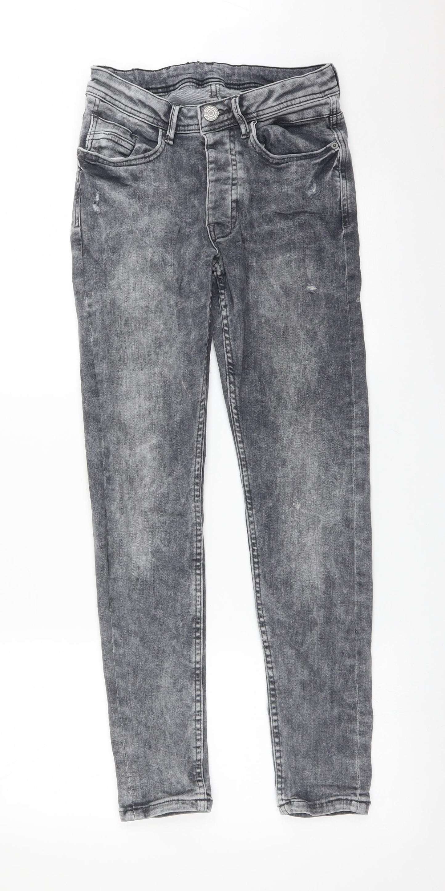 DENIM CO Womens Grey   Skinny Jeans Size 28 L30 in