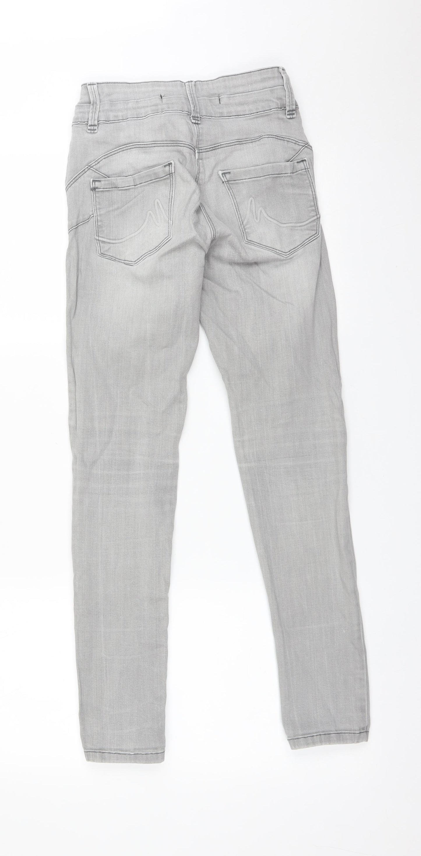 NEXT Womens Grey   Skinny Jeans Size 8 L27 in