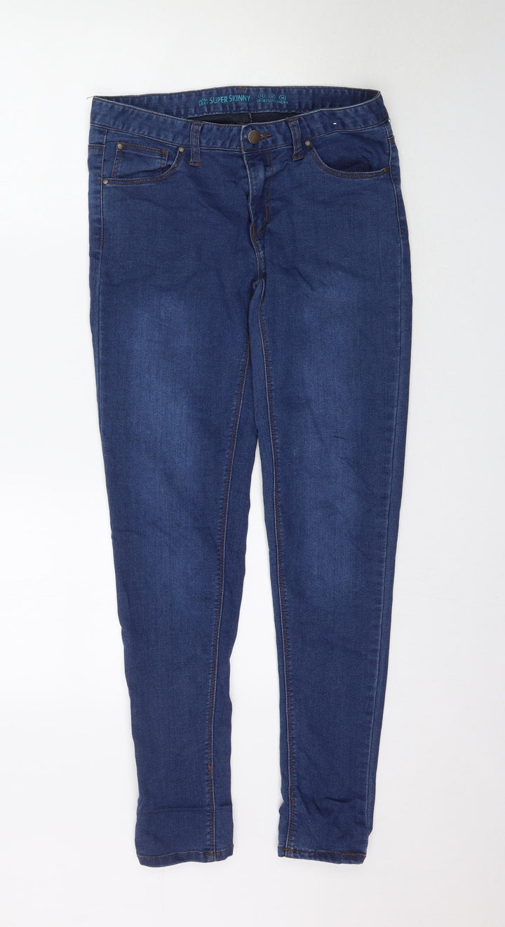 Denim Co. Womens Blue Denim Skinny Jeans Size 10 L30 in