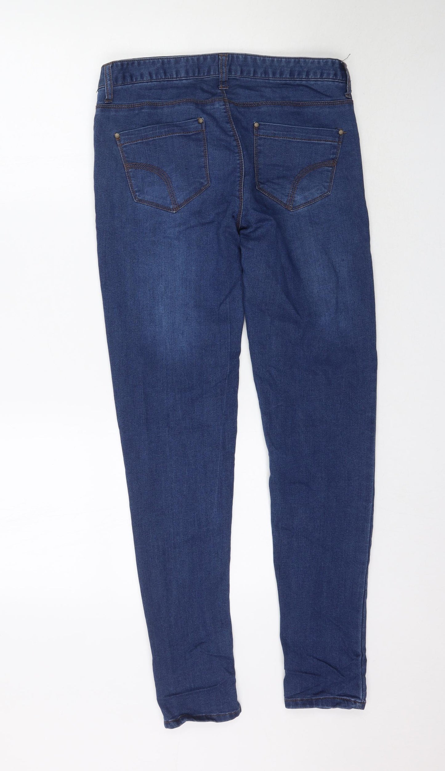 Denim Co. Womens Blue  Denim Skinny Jeans Size 10 L30 in