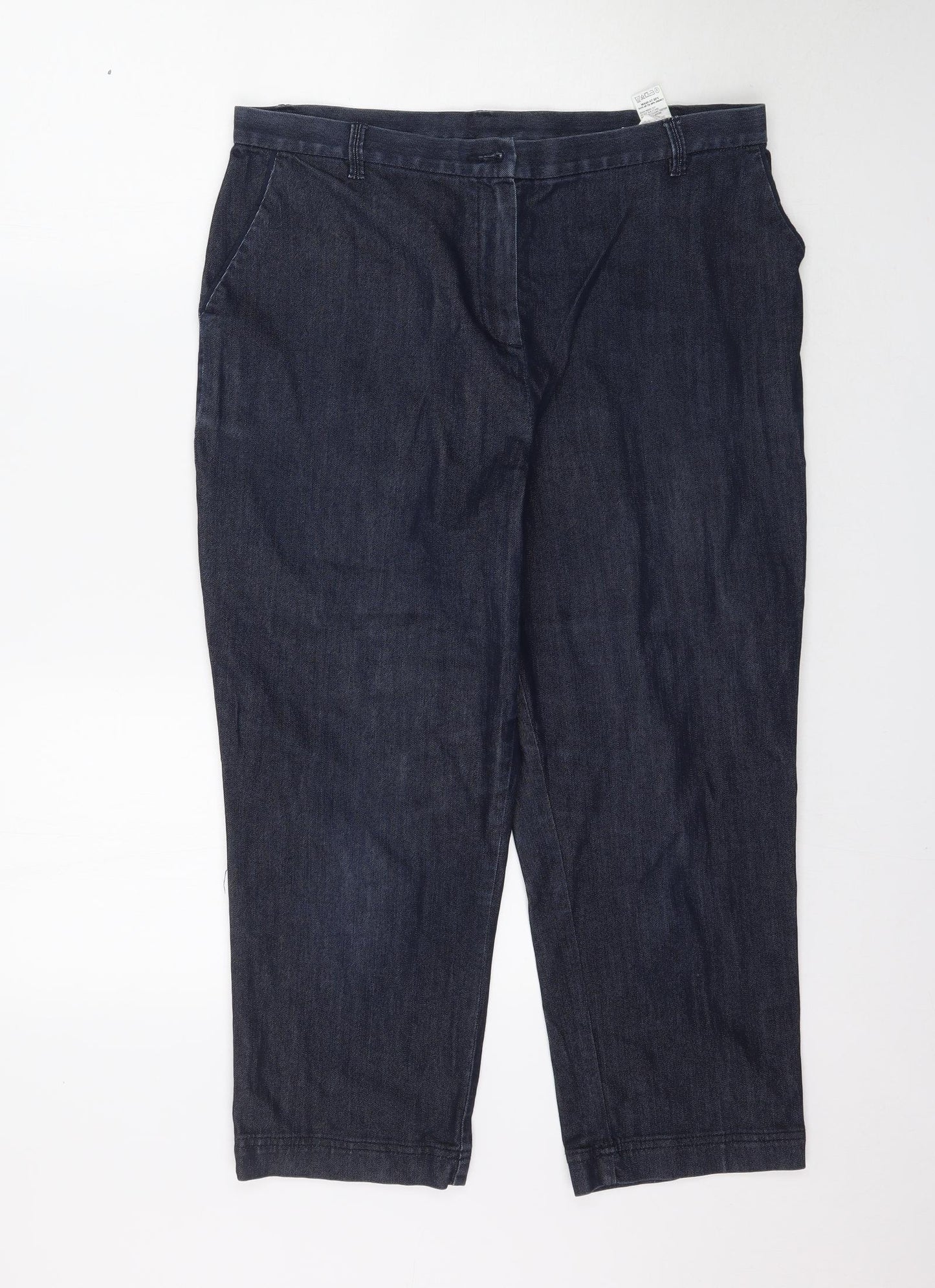 Marks and Spencer Womens Blue   Tapered Jeans Size 14 L23 in