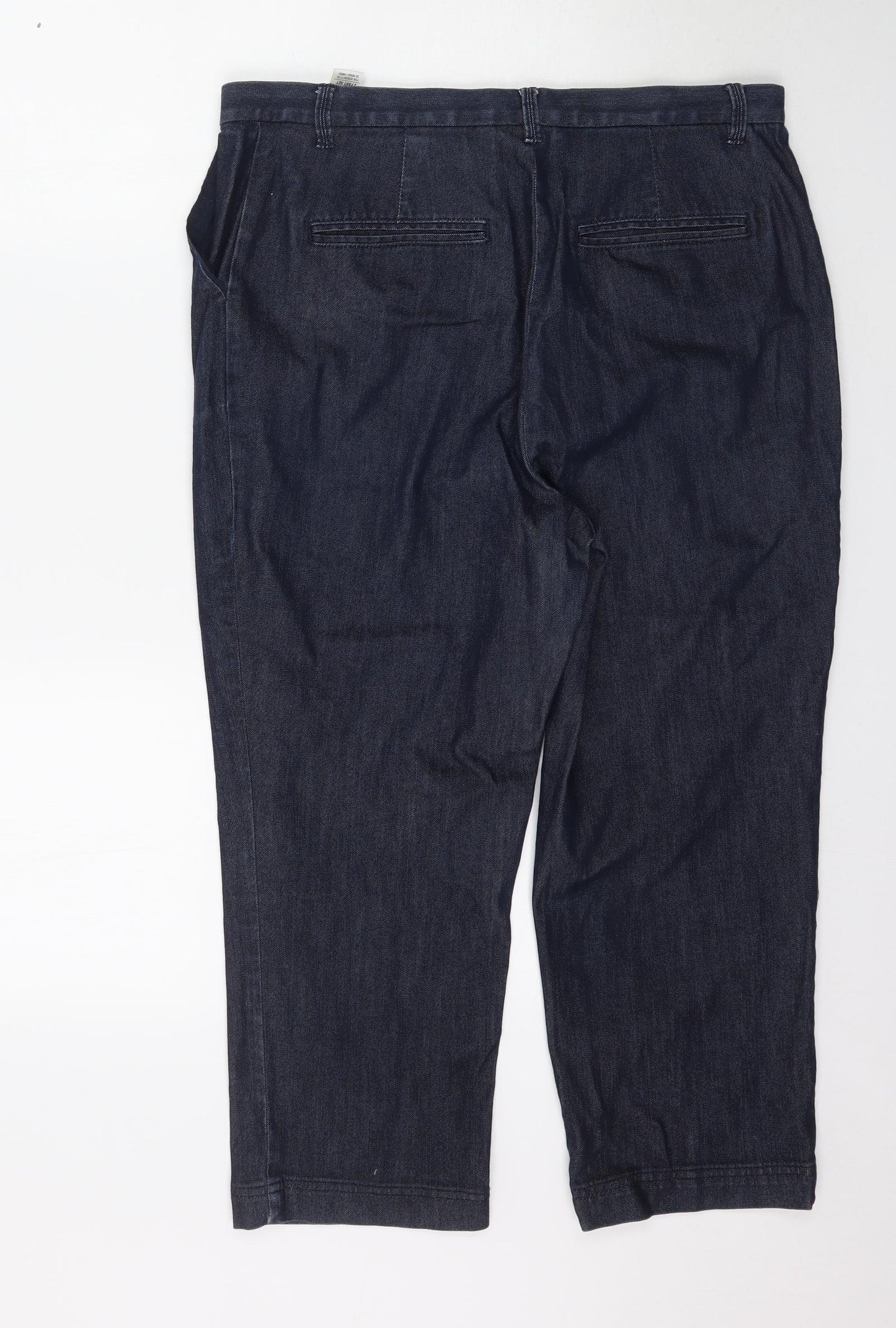 Marks and Spencer Womens Blue   Tapered Jeans Size 14 L23 in