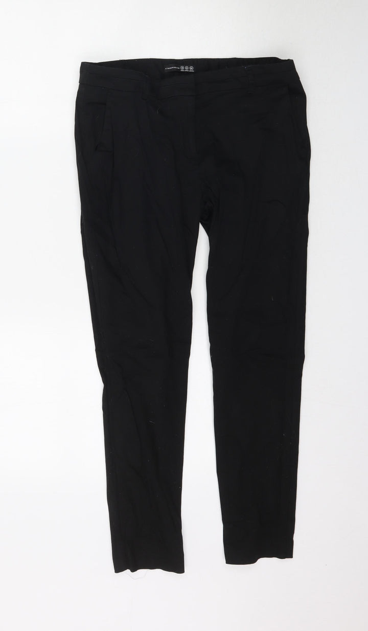 Atmosphere Womens Black Trousers Size 10 L26 in
