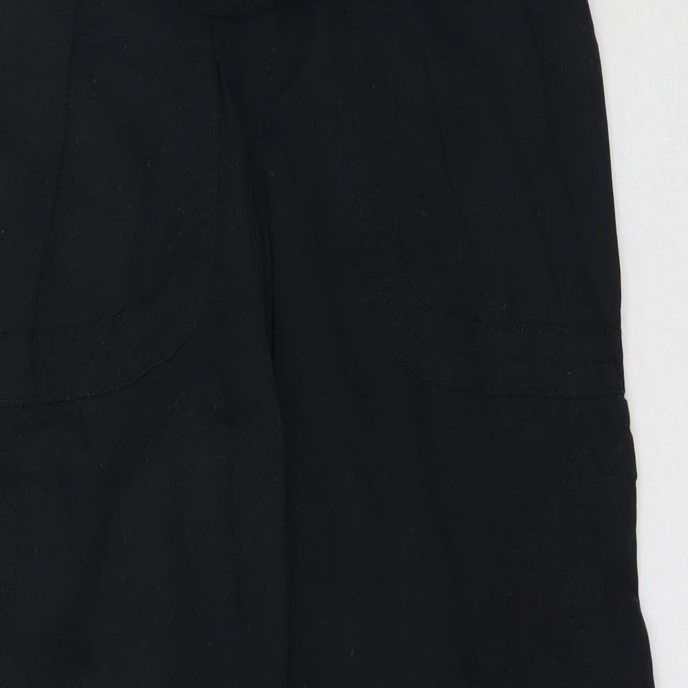 NEXT Womens Black   Cargo Trousers Size 8 L30 in