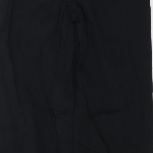 NEXT Womens Black   Cargo Trousers Size 8 L30 in
