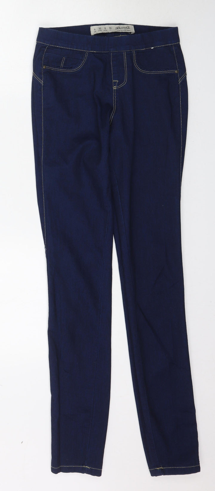 Denim Co. Womens Blue Denim Jegging Jeans Size 4 L32 in