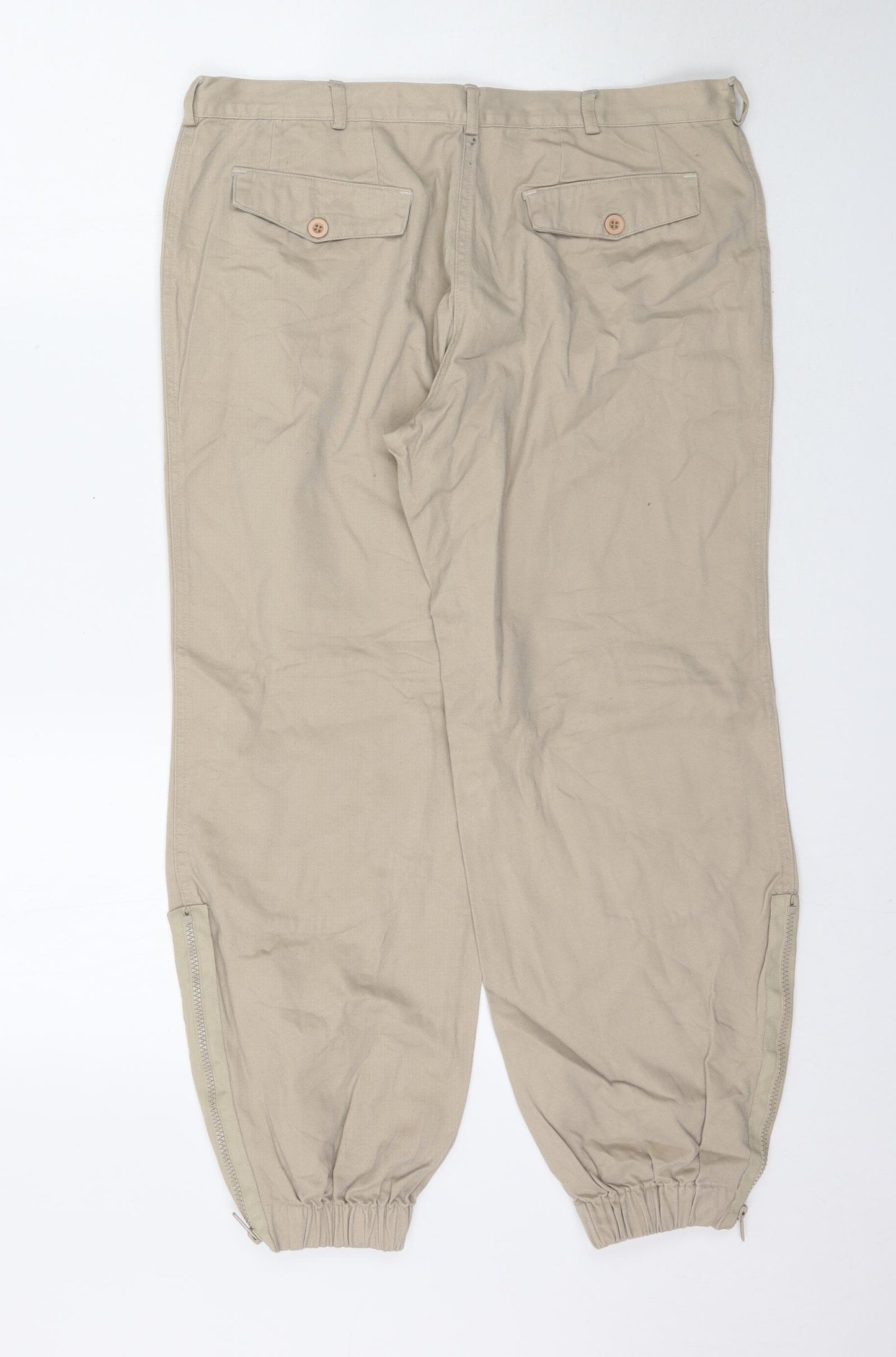 For Women Womens Beige   Trousers  Size 14 L27 in