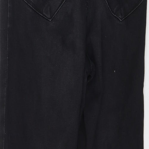 Denim Co. Womens Black  Denim Skinny Jeans Size 10 L25 in
