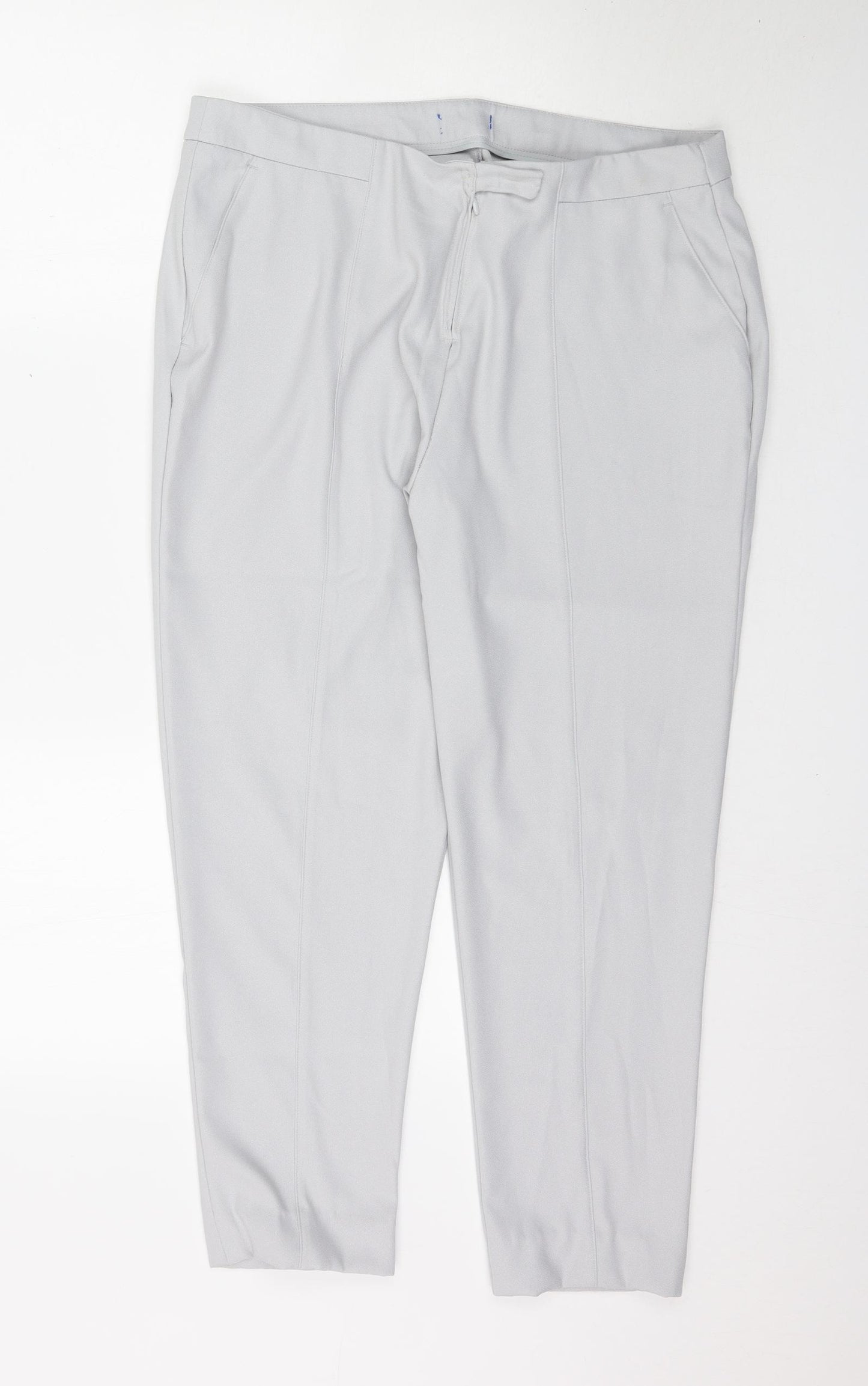 Preworn Womens Grey   Trousers  Size L L26 in